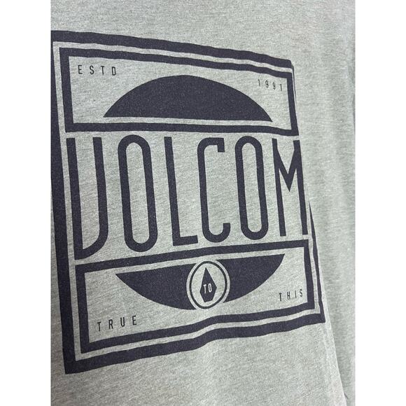 Volcom Men's Green Short Sleeve Graphic Crewneck Cotton Polyester Size XL - Picture 2 of 5
